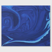 Papier Cadeau Collection de arrière - plans bleus de Cobalt (Plat)