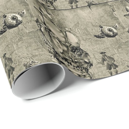 Papier Cadeau Collection de bandit de temps (Coin rond)