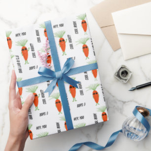 Papier Cadeau Collection de carottes cool