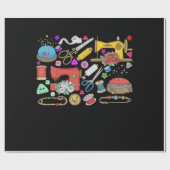 Papier Cadeau Collection de couture (Plat)