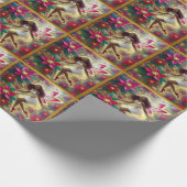 Papier Cadeau Collection de fées de Noël - Auburn (Coin)