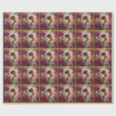 Papier Cadeau Collection de fées de Noël - Cheveux naturels Brow (Plat)