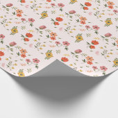 Papier Cadeau collection de fleurs (Coin)