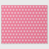 Papier Cadeau Collection de la Saint-Valentin rose moderne (Plat)