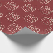 Papier Cadeau Collection de Noël simple - Présente (Coin)