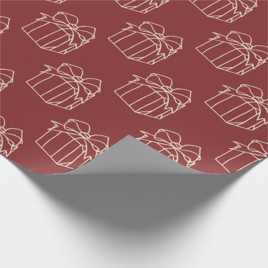 Papier Cadeau Collection de Noël simple - Présente (Coin)