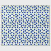 Papier Cadeau Collection de prunes botaniques ivoire (Plat)