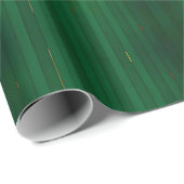 Papier Cadeau Collection de Texture Vert Or tendance de luxe (Coin rond)