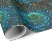 Papier Cadeau Collection d'enchantement de fleur de Lotus (Coin rond)