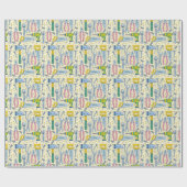 Papier Cadeau Collection d'outils de bricolage Doodle (Plat)