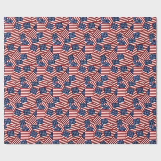 Papier Cadeau Collection drapeau américain (Plat)