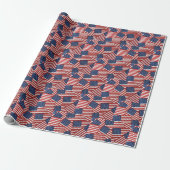 Papier Cadeau Collection drapeau américain (Déroulé)
