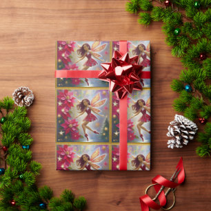 Papier Cadeau Collection Fée de Noël - Cheveux Auburn Clair