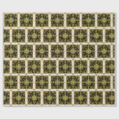 Papier Cadeau Collection Florale Luxe Moderne (Plat)