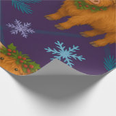 Papier Cadeau Collection Holly SnowFall Highland (Coin)