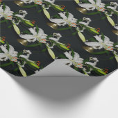 Papier Cadeau Collection Irlandaise de laiton et de fleurs (Coin)