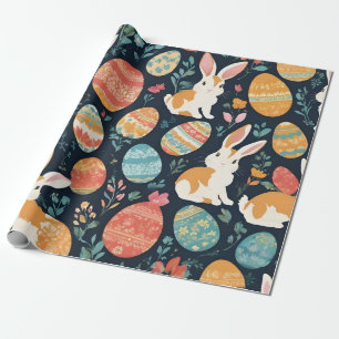 Papier Cadeau Collection lapin de Pâques moderne