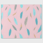 Papier Cadeau Collection Luxe Boho Popular Feathers (Plat)