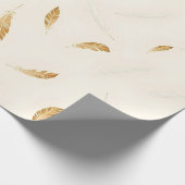 Papier Cadeau Collection Luxe Moderne Boho Feathers (Coin)