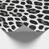 Papier Cadeau Collection Luxe White Leopard Elégante (Coin)