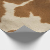 Papier Cadeau Collection moderne Vache Faux Cuir Élégante (Coin)