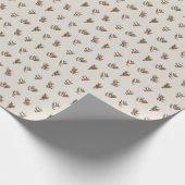 Papier Cadeau Collection Noël | Plaid Chaud, Bandes, Cèdre (Coin)