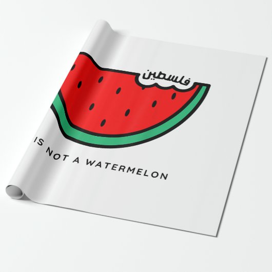 Papier Cadeau Collection Palestine 'This is not a Watermelon' (Déroulé)