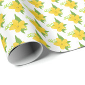 Papier Cadeau Collection Pickle & Fresh motif floral (Coin rond)