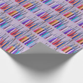 Papier Cadeau Collection Pinceau d'art à ongles (Coin)