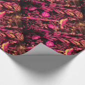 Papier Cadeau COLLECTION POMPEII NUIT AVEC ROSE rose (Coin)