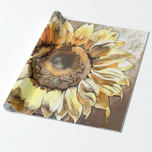 Papier Cadeau Collection Tournesol Art moderne vintage