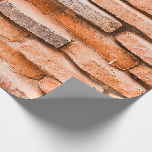 Papier Cadeau Collier vieux mur de brique arrière - plan et text (Coin)