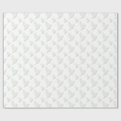 Papier Cadeau Colombe de blanc (Plat)