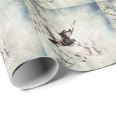 Papier Cadeau Colombes (Coin rond)
