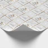 Papier Cadeau Colombes, Bells et gâteau blancs de jour du (Coin)