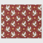 Papier Cadeau Colombes blanches  (Plat)