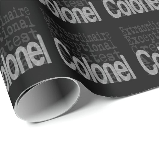 Papier Cadeau Colonel Extraordinaire (Coin rond)