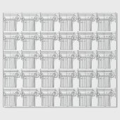 Papier Cadeau colonne vintage (Plat)