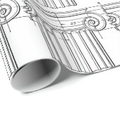 Papier Cadeau colonne vintage (Coin rond)
