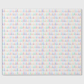 Papier Cadeau color eiffel towertern pattern (Plat)