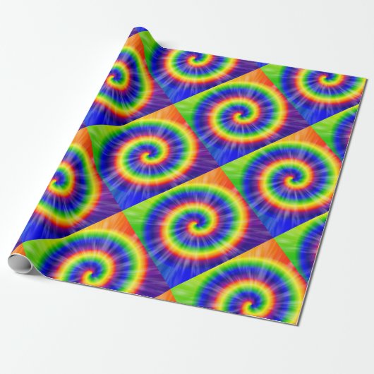 Papier Cadeau Colorant Starburst de cravate (Déroulé)