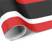 Papier Cadeau Colorbloc noir blanc rouge (Coin rond)