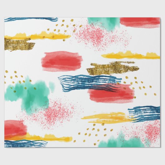 Papier Cadeau Coloré (Plat)