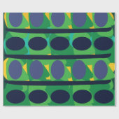 Papier Cadeau Coloré Abstrait moderne géométrique (Plat)