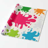 Papier Cadeau Coloré de naissain (Déroulé)