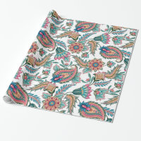 Coloré ethnique Floral Paisley Motif 2