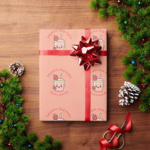 Papier Cadeau Coloré Kawaii Sucré yaourt Smoothies jus de fruit