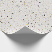 Papier Cadeau Coloré moderne Terrazzo Texture Motif (Coin)