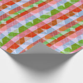 Papier Cadeau Coloré Multicolore Joyeux Rayé (Coin)