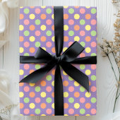Papier Cadeau Coloré Pastel Polka Dot Party